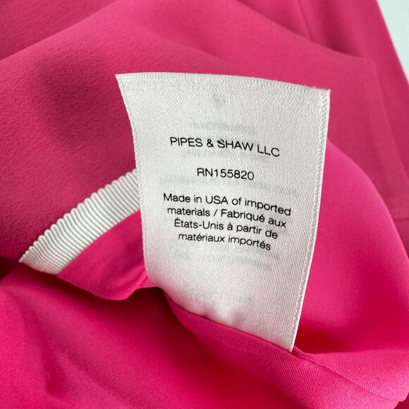 Veronica Beard Miller Dickey Jacket Blazer in Satin Hibiscus Hot Pink NEW Size 2 - Picture 8 of 11